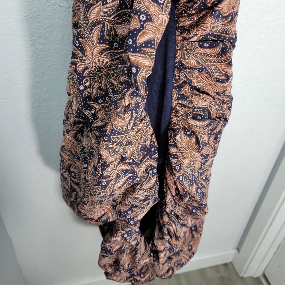 Madewell Smocked Bubble-Hem Midi Dress in Paisley NV466 - Picture 6 of 12